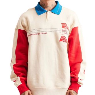 Diet Starts Monday Champion Sport Pullover In Antique White & Red