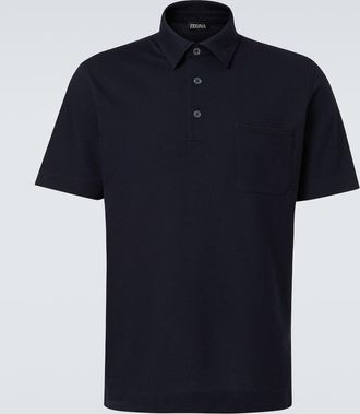 Ermenegildo Zegna Polo in cotone con logo