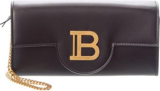 Balmain Buzz Leather Wallet On Chain