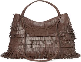 PLINIO VISONA Tassen, Dames, Bruin, ONE Size, Leer, Diletta Bag