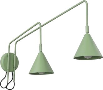 Sollux Lighting Aplique de pared salvia acero alt. 30 cm