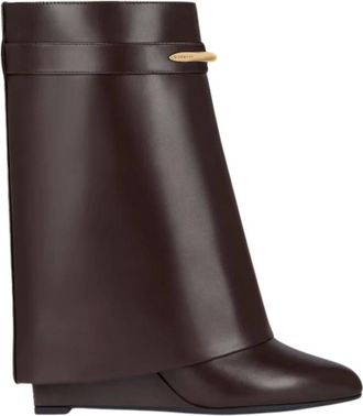 Givenchy Wedges, female, Brown, Size: 7 1/2 US Shark Ankle Boots