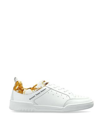 Versace Barocco Print Low-Top Sneakers With Gold Detailing