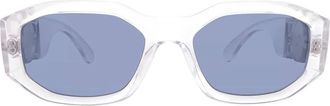 Versace Dark Blue Geometric Unisex Sunglasses VE4361 148/80 53