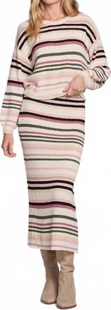 Saltwater Luxe Suzi Midi Skirt In Multi Color
