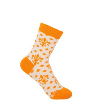 Peper Harow Fleur De Lis Womens Socks - Cream