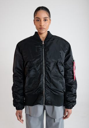 Alpha Industries Bomberjacke ALPHA INDUSTRIES CWU MA-1 Bomber NC Women, Damen, Gr. L/XL, schwarz, Obermaterial: 100% Nylon, Lining/F&uuml;llung: 100% Polyester, Jacken Bomb