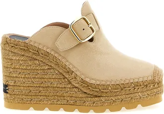 Stella McCartney Beige Viscose Wedge Womens Sandals