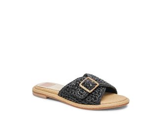 Dolce Vita Alonzo Womens Sandals Onyx Raffia : 9.5 M, Synthetic