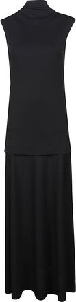 Jil Sander Midi Dress with High Neckline