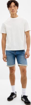 Only & Sons Mens Knit-like underside blue denim Bermuda Shorts