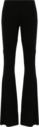 Courrèges Ellipse bootcut trousers - women - Viscose/Elastane - 40 - Black