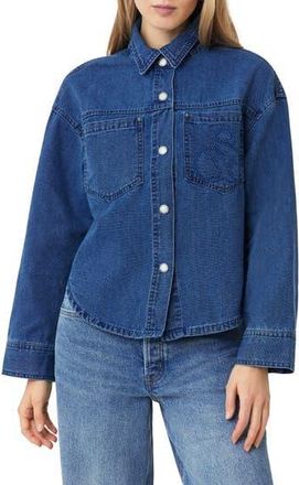Scotch & Soda Denim Utility Shacket in Royal Blue at Nordstrom Rack, Size X-Small