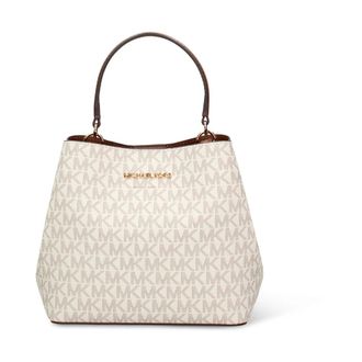 Michael Kors Borsa a spalla piccola Pratt con logo Signature - - Bags - Donna - Beige - ONE SIZE