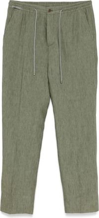 Corneliani Pantaloni in lino - Verde