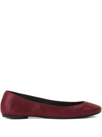 Lanvin leather ballet flats - women - Calf Leather/Calf Leather/Calf Leather - 36.5 - Red