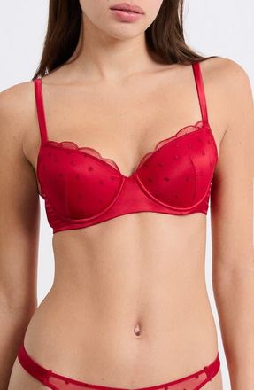 Etam Divine N&deg;4 Classique Underwire Bra in Red at Nordstrom, Size 32E