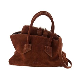 The Attico La Passeggiata Mini Top Handle Bag - Dames - Handtassen - Bruin - ONE Size - Leer - Tassen