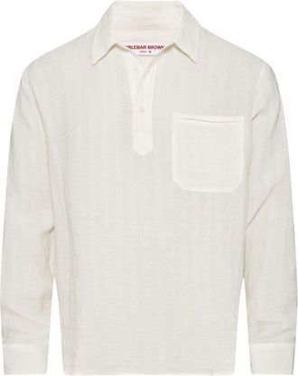 Orlebar Brown Shanklin shirt - men - Linen/Flax - S - White