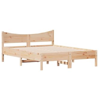 vidaXL Estructura De Cama Sin Colch&oacute;n Madera De Pino Maciza 120x200 Cm Vidaxl