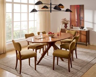 Castlery Brighton Oval Dining Table, 71 for Brown