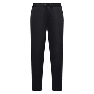Moncler Nylon Stretch Trousers - male - Moncler - Sweatpants - Black - M - Trousers