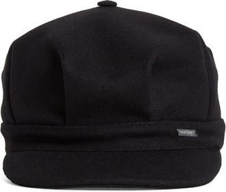 Dsquared2 logo-plaque beret - women - Polyamide/Cotton/Wool - S - Black