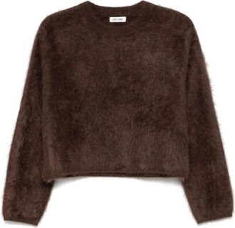 Soft Goat Geborstelde trui - Dames - Cashmere truien - Bruin - S - Kasjmier - Truien & Vesten