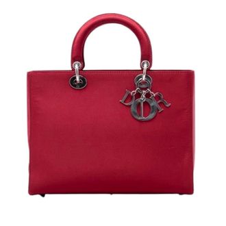 Dior Pre-owned Lady Dior - Dames - Pre-owned - Rood - Maat: ONE Size Satijn