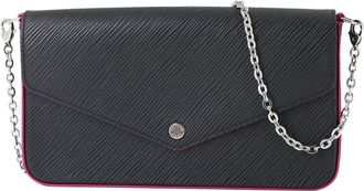 Louis Vuitton Black Hot Pink Epi Leather Pochette (Pre-Owned)