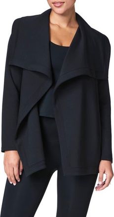 Spanx AirEssentials Open Wrap Cardigan in Very Black at Nordstrom, Size Medium
