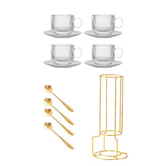 OEM Las Mejores Tazas De Caf&eacute; De Vidrio De 160 Ml Con Platillos Y - Una