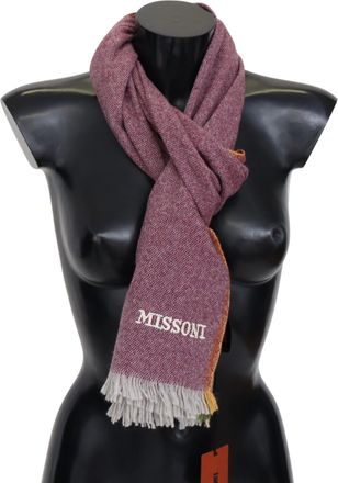 Missoni Heren Marron 100% Cashmere Unisex Wrap Sjaal