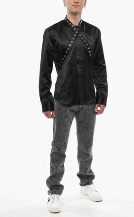 Off-white Camicia in Satin di Cotone EYELET DUCHESSE con Occhielli Off-White