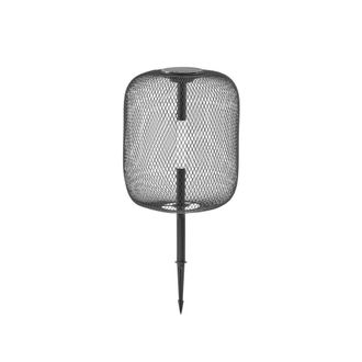 Lucande L&aacute;mpara solar exterior de metal negro