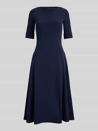 Lauren Ralph Lauren Regular Fit Jersey-Kleid aus Baumwoll-Mix Modell MUNZIE in Dunkelblau, Gr&ouml;&szlig;e XXL