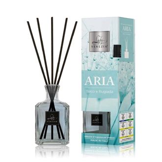 Trade Shop Trade Shop - Maxi Diffusore Ambiente Cubo Con Bastoncini Fragranza Aria Talco E Rugiada 250ml