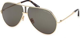 Tom Ford FT1281 RICKIE-02 30N Mens Sunglasses Gold Size 63