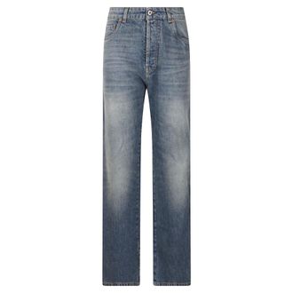 Miu Miu Jeans, Dames, Blauw, W28, Denim, Denim Jeans met vijf zakken