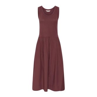 Part Two Midi Jurken - Dames - Casual kleedjes - Bruin - 2XL - Kleedjes