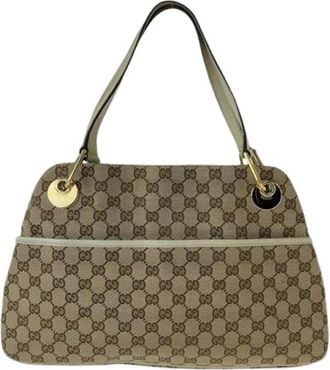 Gucci Pre-owned Shoulder Bags, female, Beige, Size: ONE SIZE Pre-owned Shoulder Bag