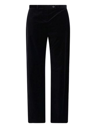 Khaite Pantaloni Dritti In Velluto Hunter