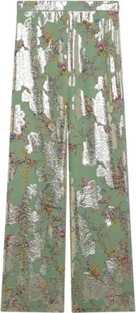 Valentino Garavani Mujer, Pantalones, Verde, Talla: S