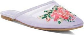 London Rag Shara Embroidered Mesh Mule in Lilac at Nordstrom Rack, Size 7.5