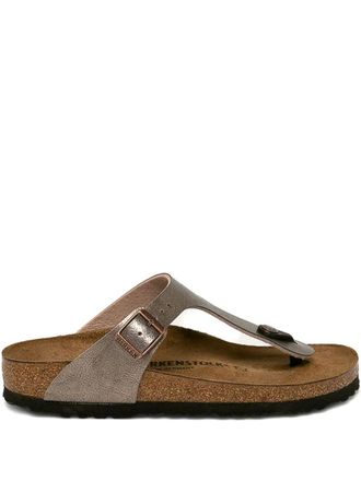 Birkenstock Metallic sandalen - Beige