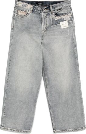 Five CM Jeans con design patchwork - Blu