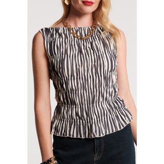 Frances Valentine Jane Top Stripe in Navy/white at Nordstrom, Size X-Large