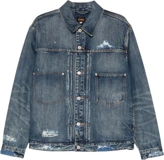 Evisu Daicock Denim Jacket - - Jackets - Uomo - Blu - L