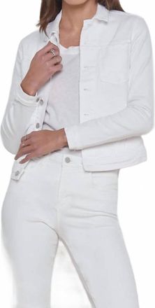 L'agence Celine Denim Jacket In Blanc