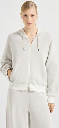 Brunello Cucinelli Honeycomb stitch sweatshirt in Panama at Nordstrom, Size Xx-Small Eu